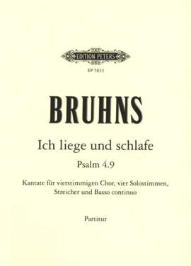 Bruhns, N: Ich liege und schlafe (Psalm 4, 9) c-Moll C minor