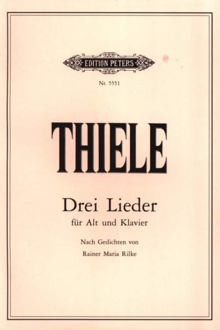 Thiele, S: 3 Lieder