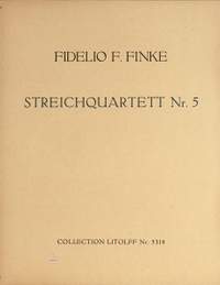 Finke: String Quartet No. 5