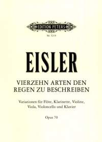 Eisler, H: Vierzehn Arten den Regen zu beschreiben (Fourteen Ways of Describing the Rain) Op. 70