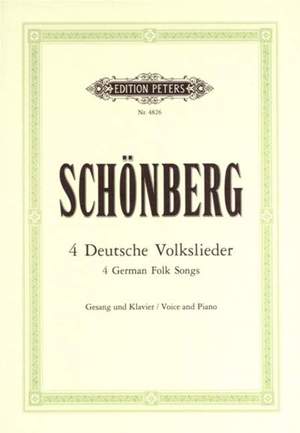 Schoenberg, A: 4 German Folk Songs