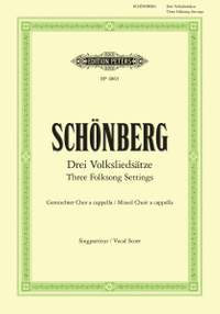 Schoenberg, A: 3 Folksong Settings