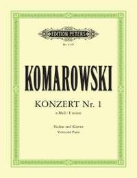 Komarovsky, A: Violin Concerto No.1 in E minor