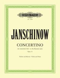 Janshinov, A: Concertino in Russian Style Op.35