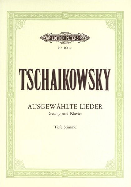 Tchaikovsky: 20 Lieder