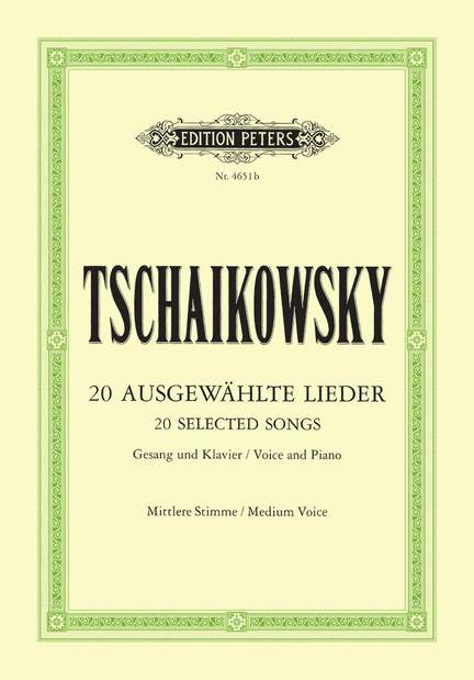 Tchaikovsky: 20 Lieder