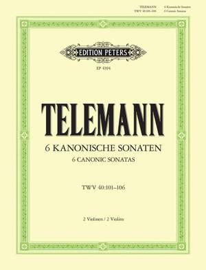 Telemann, G: 6 Sonatas in canon form