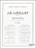 Loeillet, Jean-Baptiste: Sonata in Major and Minor (flutes/piano) Product Image