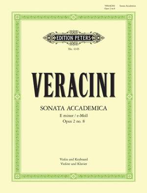 Veracini, F: Sonata Accademica in E minor Op.2 No.8