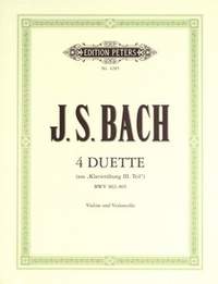 Bach, J.S: 4 Duets for Cello & Violin