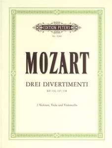 Mozart: 3 Divertimenti K136, 137, 138; D, b flat, F