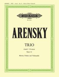 Arensky, A: Piano Trio in D minor Op.32