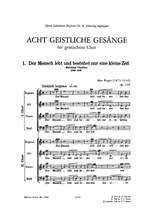 Reger, M: 8 Geistliche Gesänge Op.138 Product Image