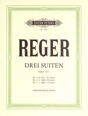 Reger, M: 3 Suites Op.131c for Solo Cello