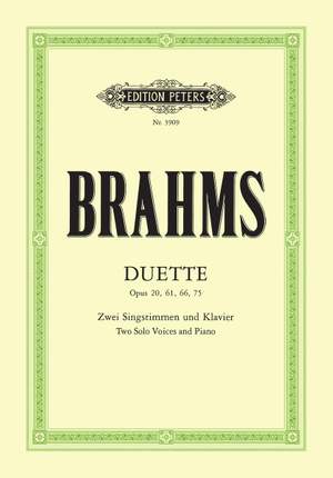 Brahms: 14 Duets Soprano and Alto