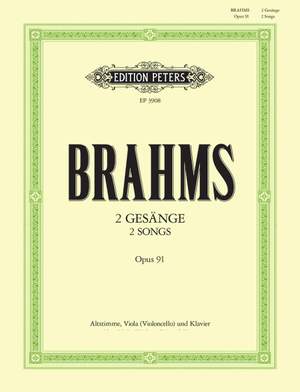 Brahms: 2 Songs Op.91