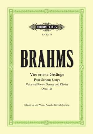 Brahms: 4 Serious Songs Op.121