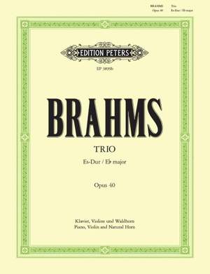 Brahms: Horn Trio in E flat major, Op. 40