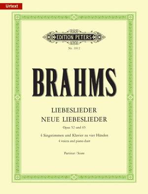 Brahms: Liebeslieder and New Liebeslieder Waltzes Quartets, in 3 volumes, Vol.2