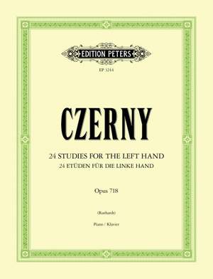 Czerny, C: 24 Studies for the Left Hand Op.718