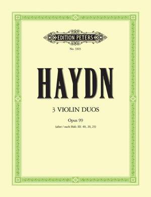 Haydn: 3 Duets Op.99