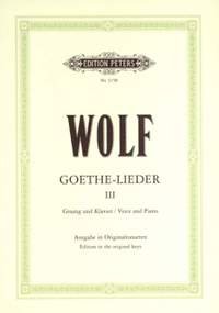 Wolf, H: Goethe-Lieder: 51 Songs Vol.3