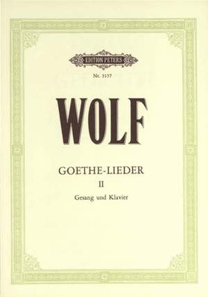 Wolf, H: Goethe-Lieder: 51 Songs Vol.2