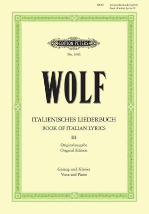 Wolf: Italienisches Liederbuch: 46 Songs Vol.3
