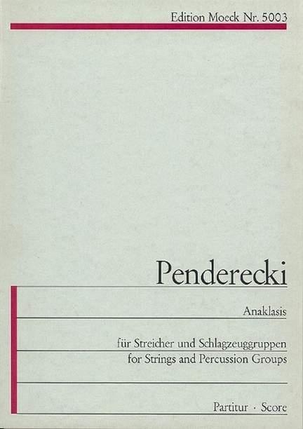 Penderecki, K: Anaklasis