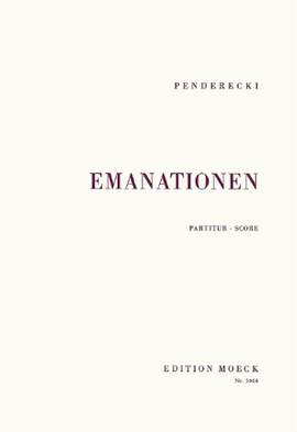 Penderecki, K: Emanationen