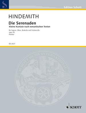 Hindemith, P: Die Serenaden op. 35