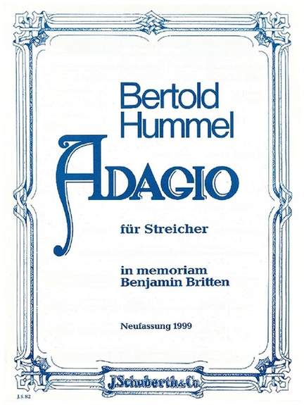 Hummel, B: Adagio for Strings op. 62a