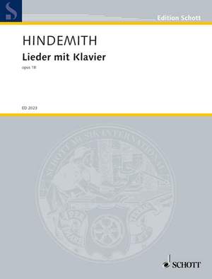 Hindemith, P: Songs with piano op. 18