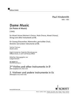Hindemith, P: Dame Music