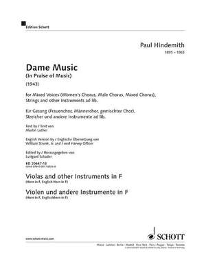 Hindemith, P: Dame Music