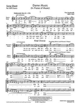 Hindemith, P: Dame Music