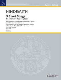 Hindemith, P: 9 Short Songs