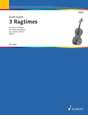 Joplin, S: 3 Ragtimes