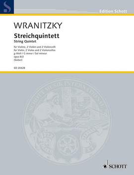 Vranitzky, A: Streichquintett g-Moll G minor op. 8/2
