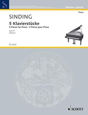 Sinding, C: 5 Pieces for Piano op. 97