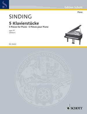 Sinding, C: Fünf Klavierstücke op. 97