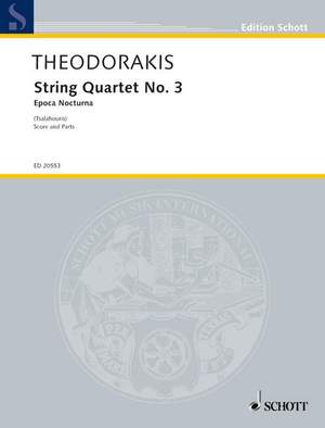 Theodorakis, M: String Quartet No. 3