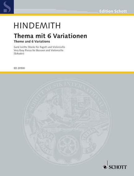 Hindemith, P: Theme and 6 Variations