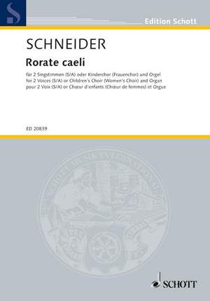 Schneider, E: Rorate caeli