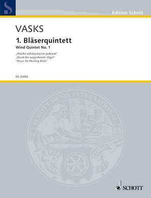 Vasks, P: 1. Bläserquintett