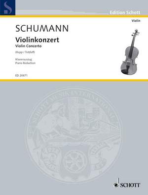 Schumann, R: Violin Concerto WoO 1