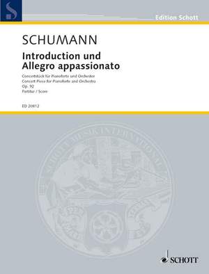 Schumann, R: Introduction and Allegro appassionato G major op. 92