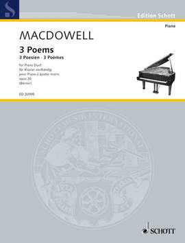 MacDowell, E: 3 Poems op. 20