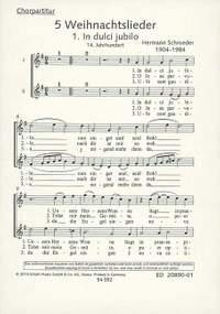 Schroeder, H: 5 Weihnachtslieder