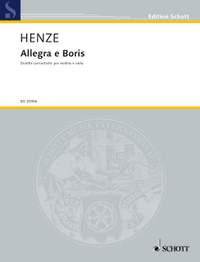 Henze, H W: Allegra e Boris